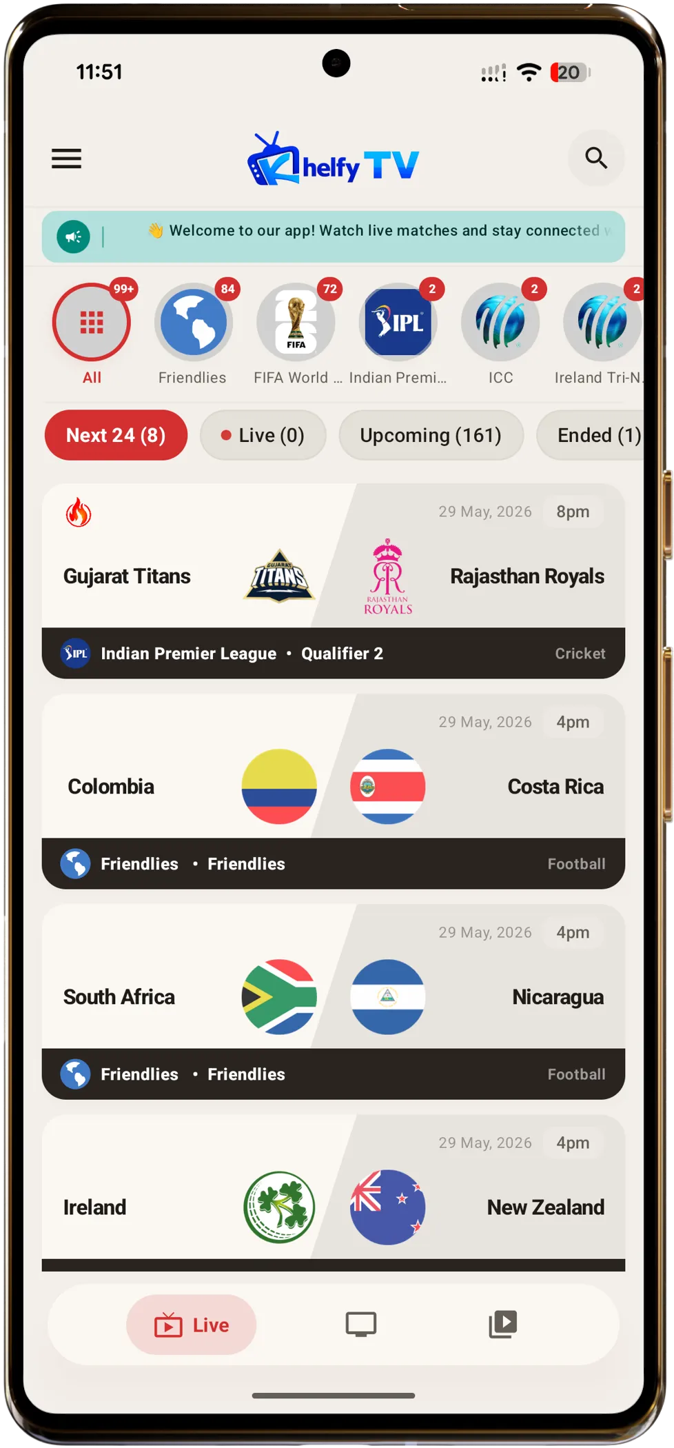KhelFy TV app